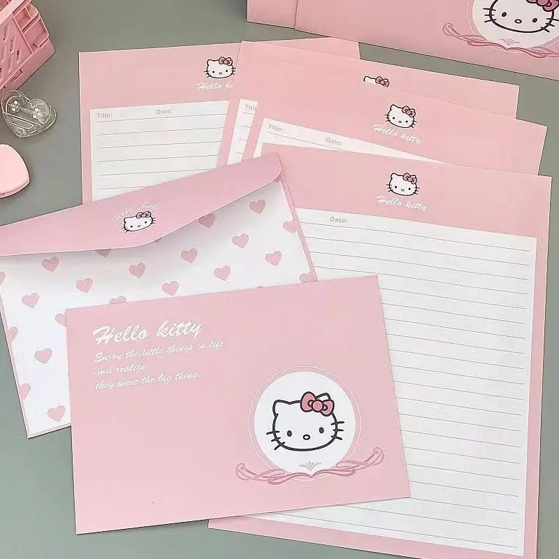 Romantic Hello Kitty Cartoon Stationery Set