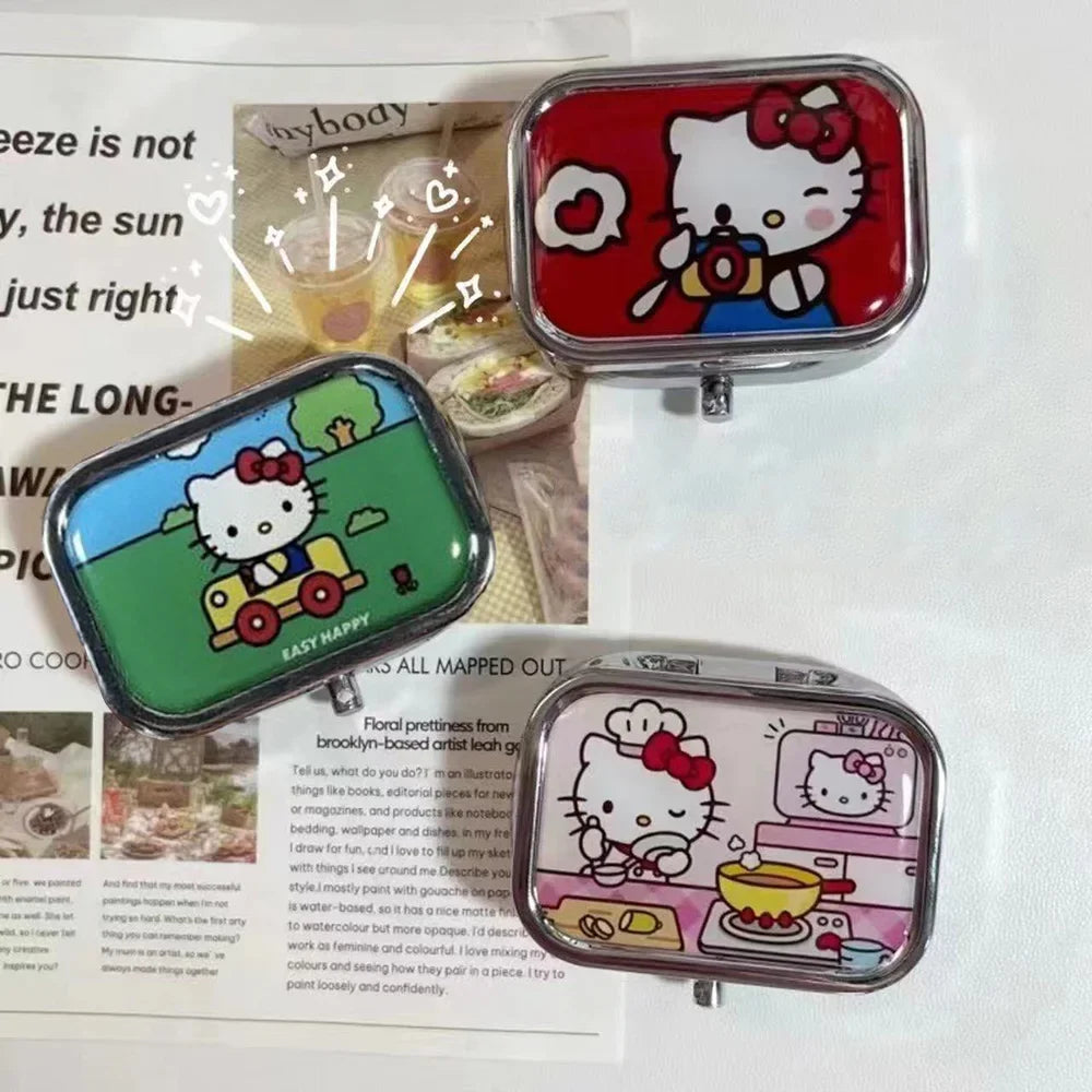 Sanrio Hello Kitty Kawaii Light-Proof Pill Box
