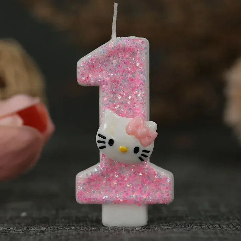 Kawaii Hello Kitty Number Birthday Candle - Image 11
