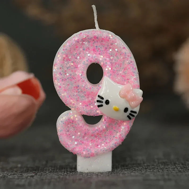 Kawaii Hello Kitty Number Birthday Candle - Image 14