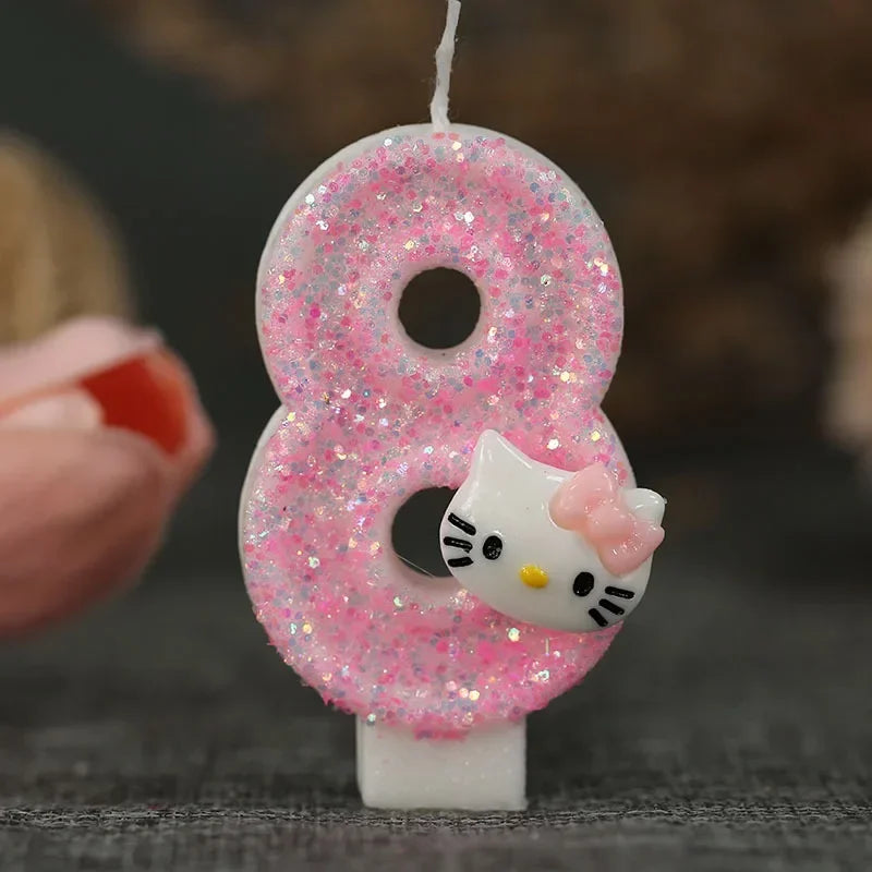 Kawaii Hello Kitty Number Birthday Candle - Image 16
