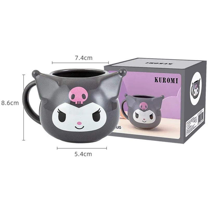 Cartoon Sanrio Kuromi & Hello Kitty Ceramic Mug - Image 7