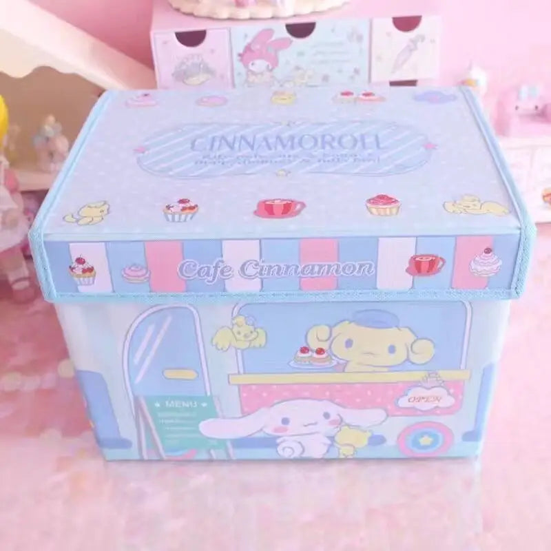 Cute Sanrio Cinnamoroll My Melody Cartoon Desktop Storage Box - Image 11