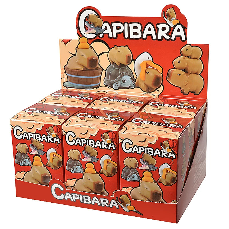 6Pcs Blind Box Capybara Animal Figure Set - Image 2