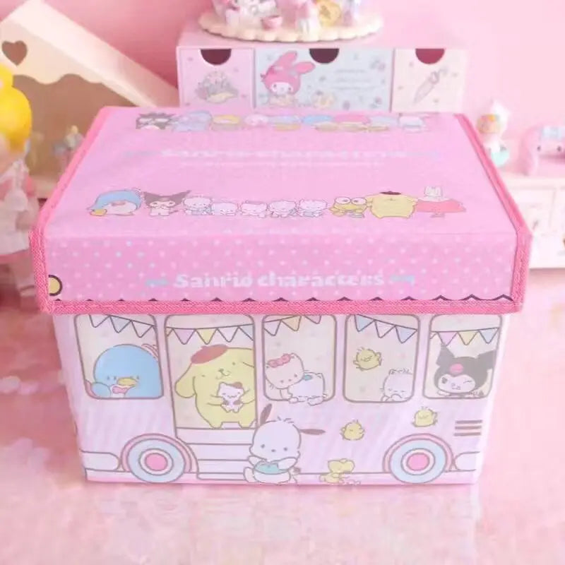Cute Sanrio Cinnamoroll My Melody Cartoon Desktop Storage Box - Image 13