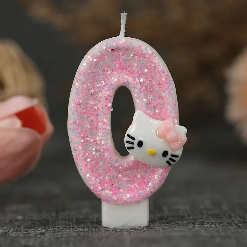 Kawaii Hello Kitty Number Birthday Candle - Image 9