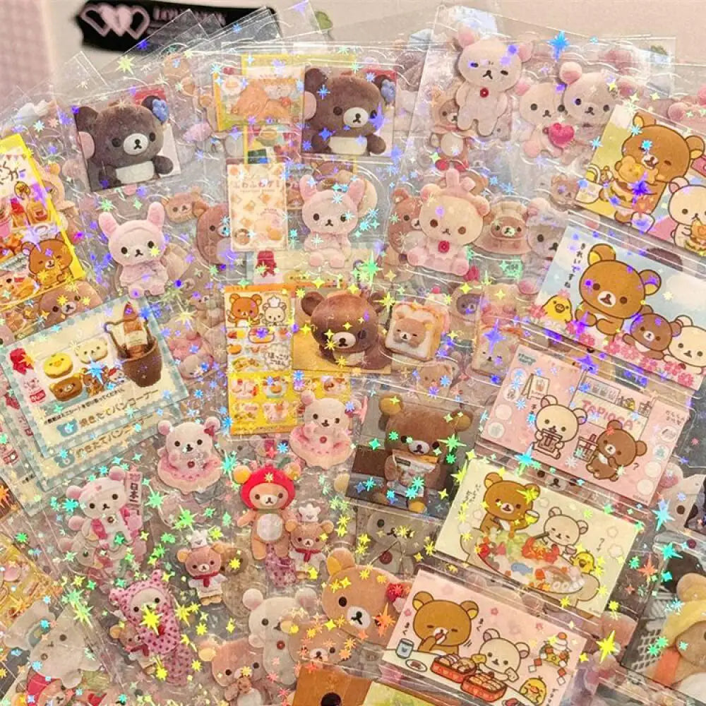 5pcs Hello Kitty & Rilakkuma Die-Cut Sticker Set - Image 2