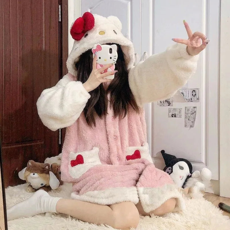 2024 Hello Kitty Women’s Autumn & Winter Pajamas - Image 7