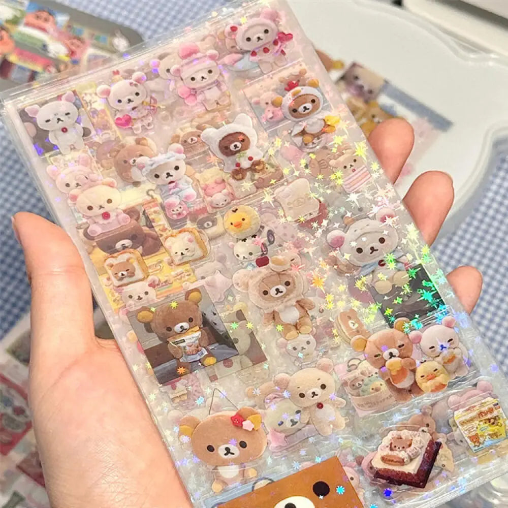 5pcs Hello Kitty & Rilakkuma Die-Cut Sticker Set - Image 6