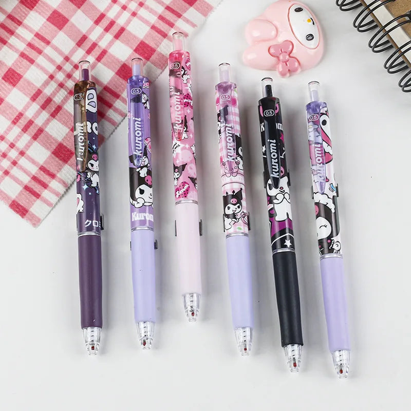 6pcs Sanrio Hello Kitty & Kuromi Gel Pen Set - Image 5