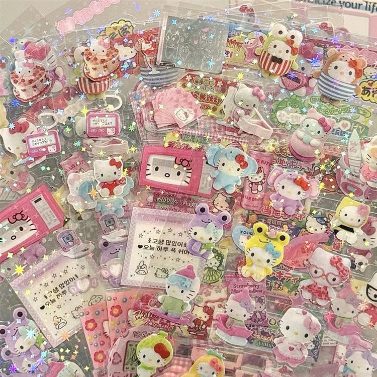 5pcs Hello Kitty & Rilakkuma Die-Cut Sticker Set - Image 8