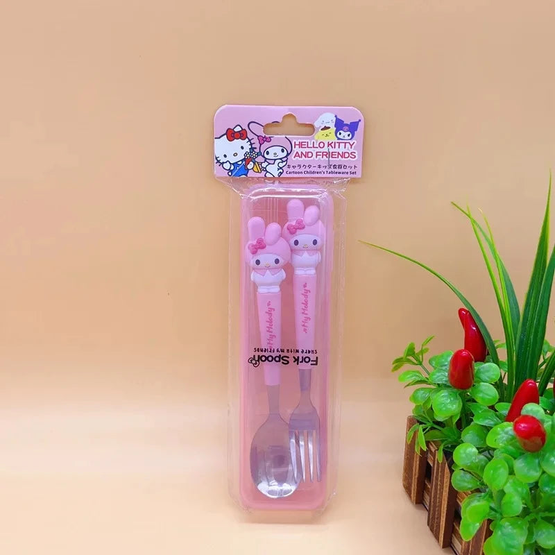 Kuromi Spoon Fork 2-Piece Set - Image 4